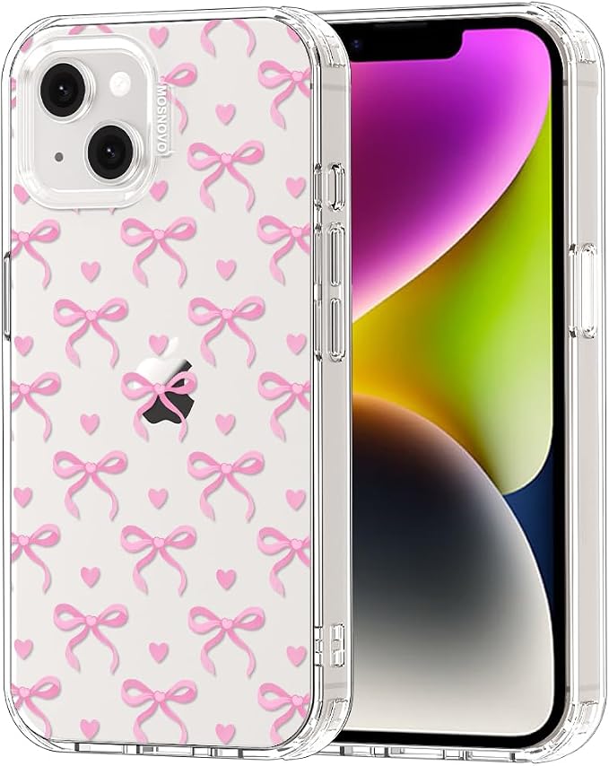 MOSNOVO for iPhone 13/14 Case | Military Grade 6.6ft Drop Tested | Clear by Mosnovo