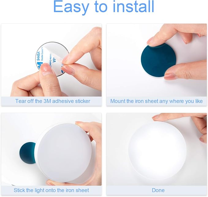 Ferswe Dimmable Touch Lights, 3000K Rechargeable Tap Light - Image 5
