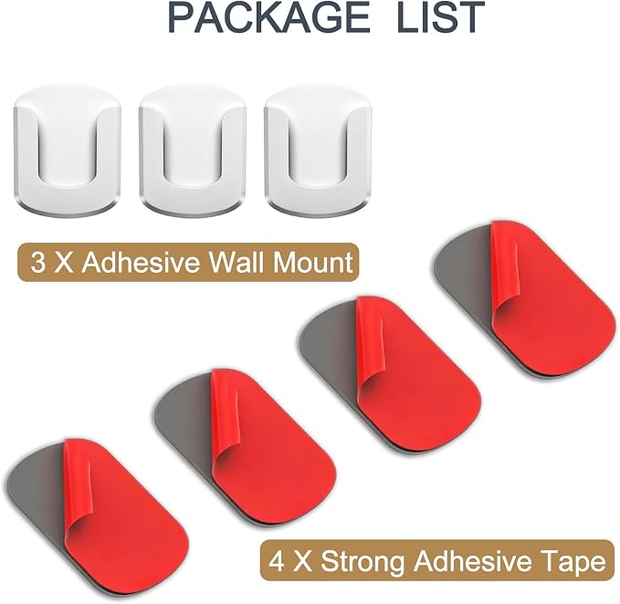 3 Pack Adhesive Wall Mount Bracket - Image 7