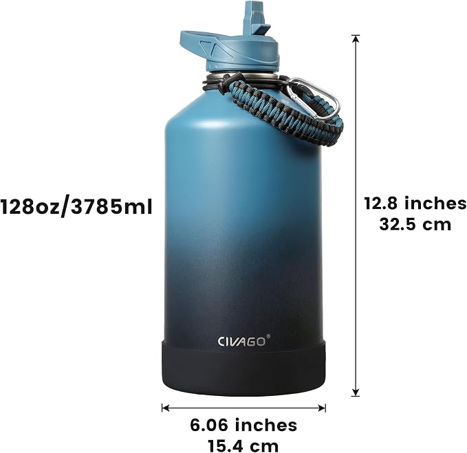 CIVAGO Gallon Insulated Water Bottle Jug - Image 4