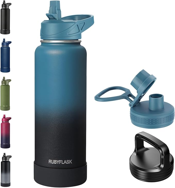 RUBYFLASK 40oz Insulated Water Bottle by RUBYFLASK