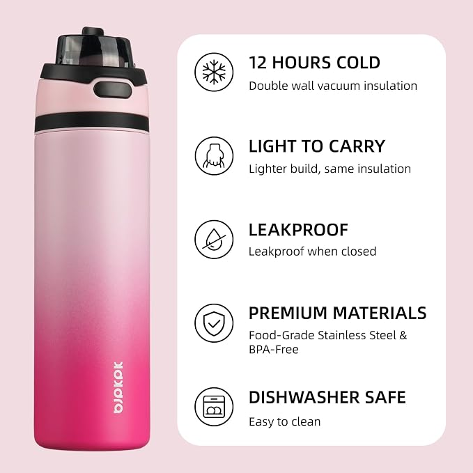 BJPKPK 25oz Insulated Water Bottle - Image 3