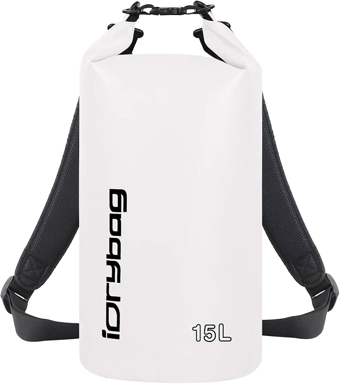 IDRYBAG Dry Bag for Kayaking Waterproof 2L/5L/10L/15L/20L, Small Dry Sack by iDrybag+