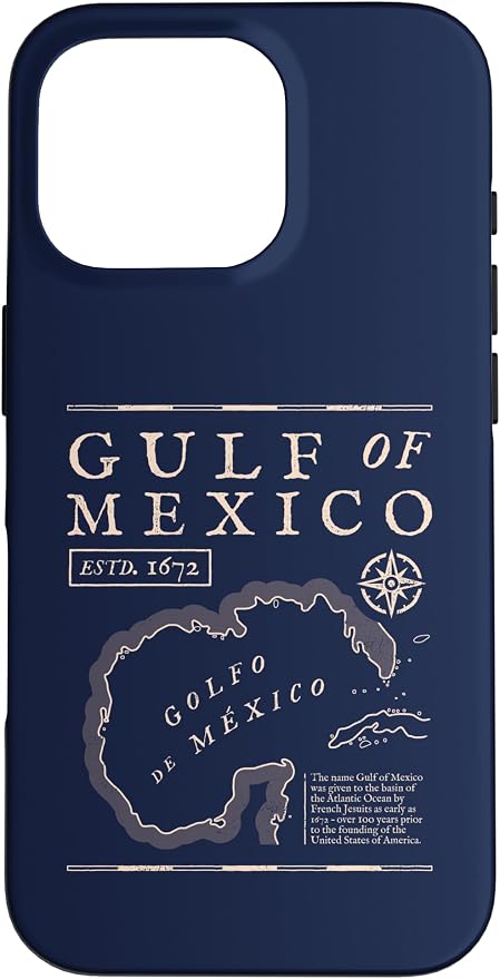 Gulf of Mexico 1672 Historic Map Case by Unknown