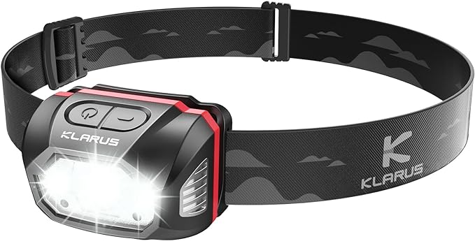 klarus HM1 IPX6 Waterproof Rechargeable Headlamp by KLARUS