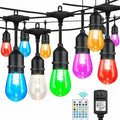 Auroraworld 96FT RGB Outdoor String Lights, Dimmable Color Changing Waterproof by Auroraworld