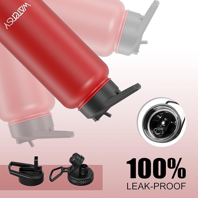 32oz Insulated Water Bottle, BPA Free&Leak Proof, Stainless Steel Water Flask - Image 5