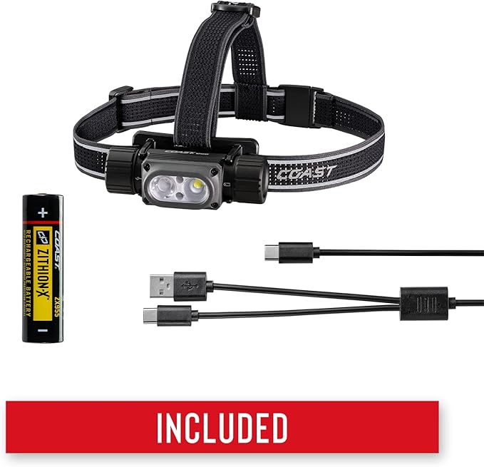 Coast WPH34R 2000 Lumen Waterproof Ultra Bright IP68 USB Rechargeable-Dual - Image 7