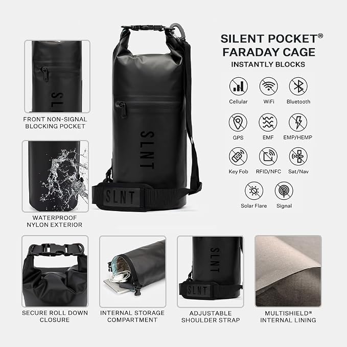 SLNT Waterproof Faraday Dry Bag - Image 2