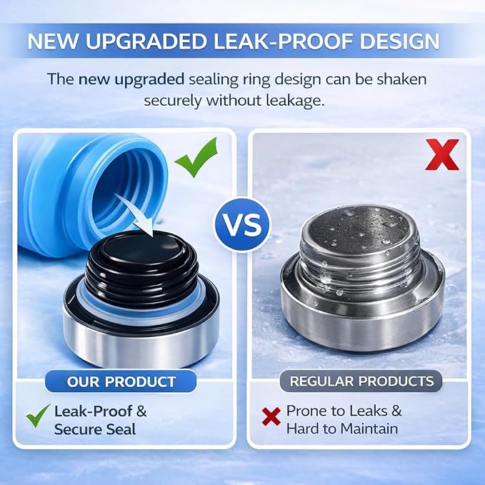 Collapsible Water Bottles, 16oz Capacity Portable Reusable Silicone Water Bottle - Image 8