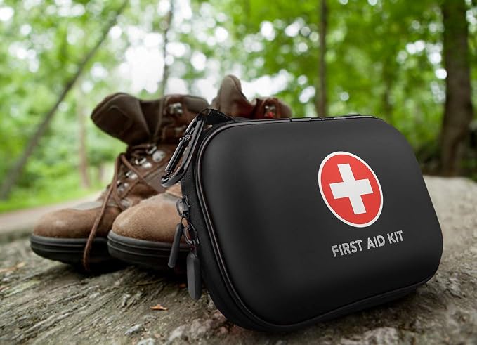 Mini First Aid Kit, 100 Pieces Water-Resistant Hard Shell Small Case - Image 7