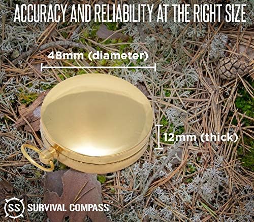 SharpSurvival Military-Grade Glow-in-The-Dark Compass – Waterproof Metal - Image 5