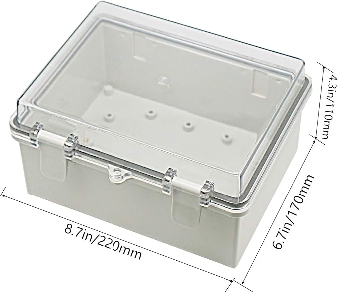 Zulkit 2pcs Junction Box ABS Plastic Dustproof Waterproof IP65 Electrical Boxes - Image 2