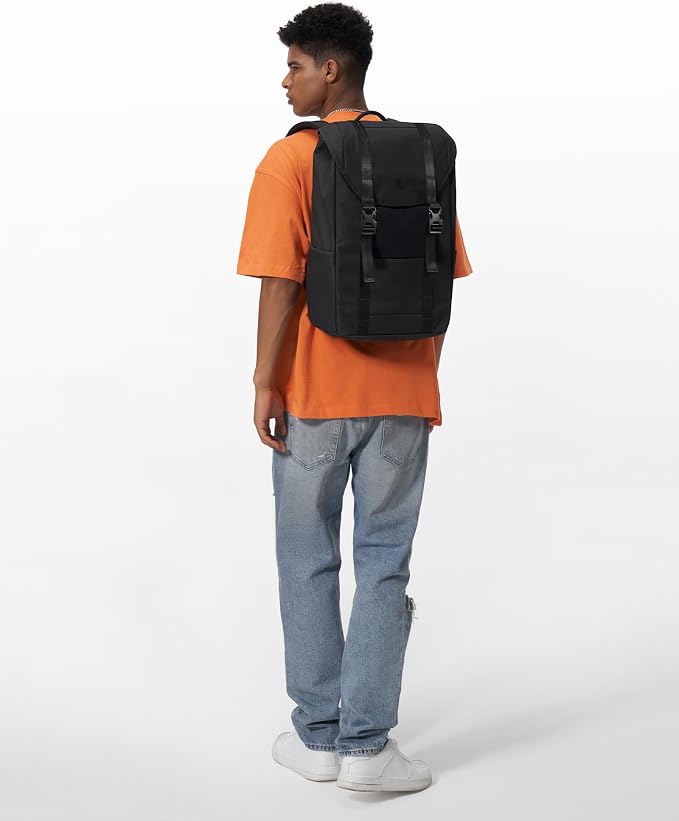 tomtoc Flap Laptop Backpack, Lightweight, Water-Resistant Casual Daypack - Image 2