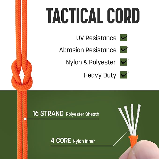 2.4mm Paracord 275LBS 100FT Rope Cord - Image 3