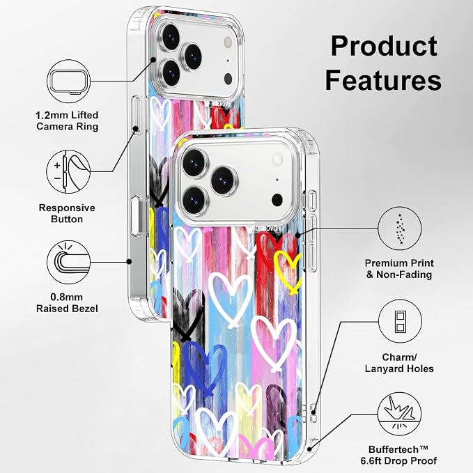 MOSNOVO for iPhone 17 Pro Max Case, Shockproof Military-Grade Protection 6.6ft - Image 7