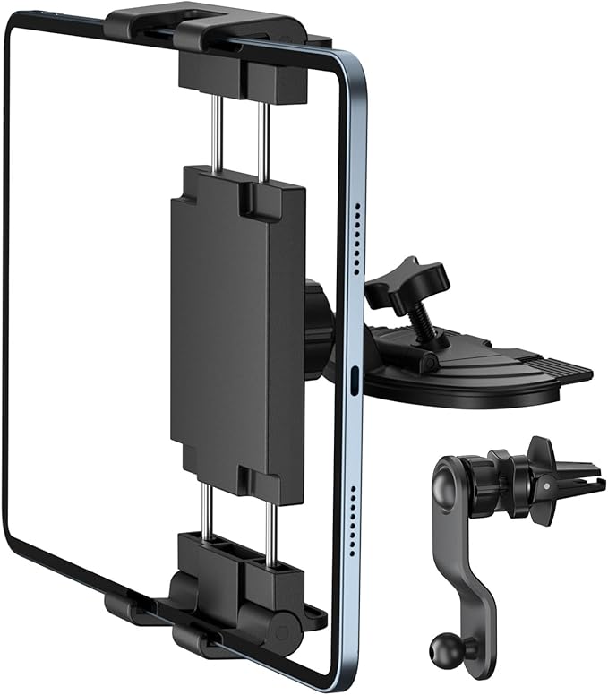 PLDHPRO iPad Holder for Car CD Slot, Adjustable Tablet Mount Air Vent Stand by Pldhpro
