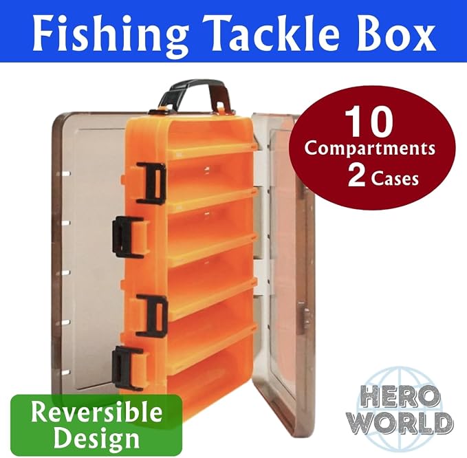 Fishing Tackle Box Set – 2-Pack Double-Sided Reversible Lure Organizer - Image 2