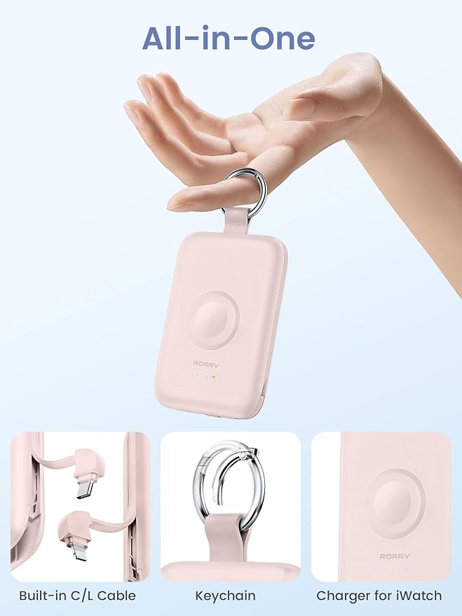RORRY Portable Charger, 10000mAh PD 20W Fast Charging Portable Charger Power - Image 2
