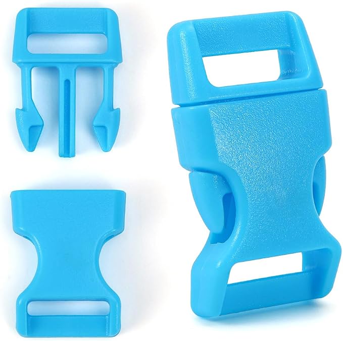 5/8" Black Plastic Side Release Buckle Curved Quick Release by Unknown