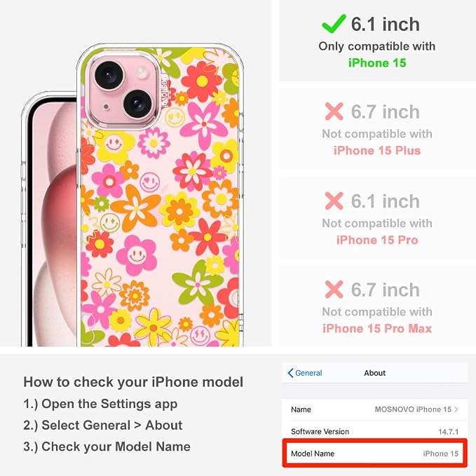 MOSNOVO Case for iPhone 15 - Image 2