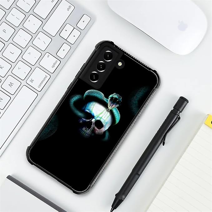 for Samsung Galaxy S22 Plus Case, Skeleton Winding Snake Pattern Graphic Design - Image 7