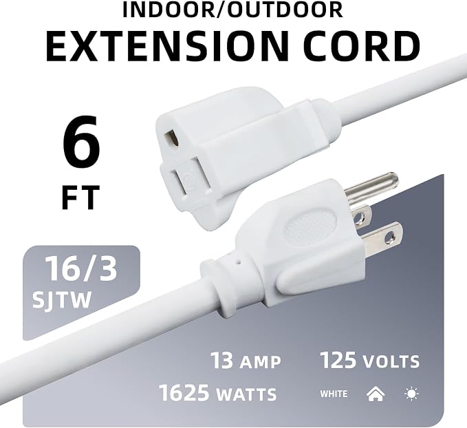 EP 2 Pack 6 Ft Outdoor Extension Cord - Image 2