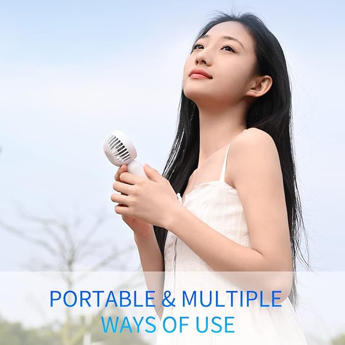 Mini Portable Fan 6 Pack, Cute Handheld Battery Operated Lightweight Small - Image 6