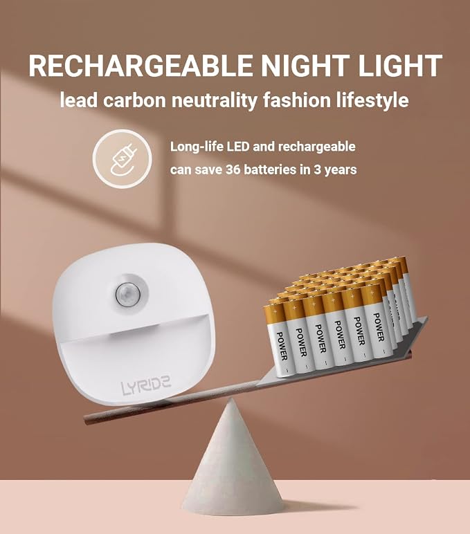 Lyridz Rechargeable Battery Night Light - Image 3