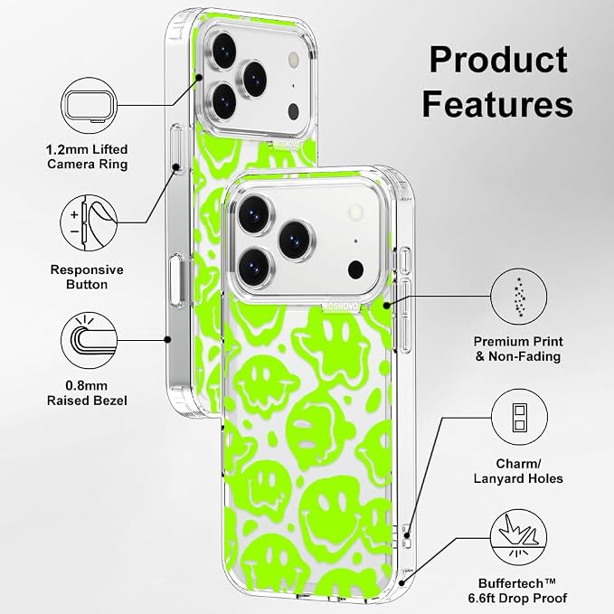 MOSNOVO for iPhone 17 Pro Case | Military Grade 6.6ft Drop Tested | Camera - Image 7