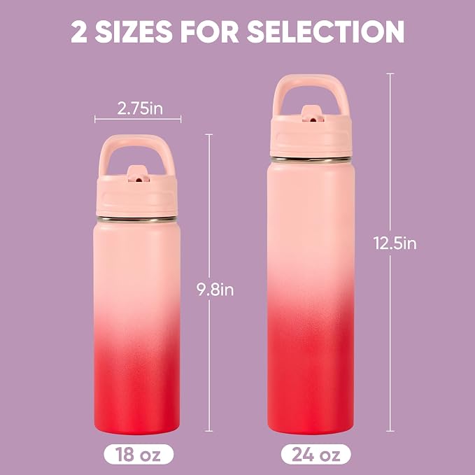 Fijinhom 18oz Insulated Stainless Steel Water Bottle - Image 2