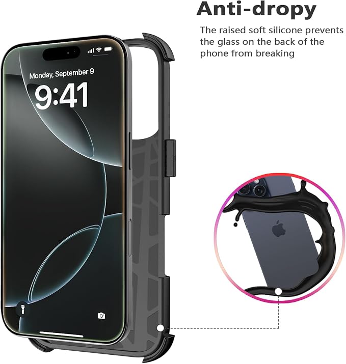 for iPhone 16 Pro Case Heavy Duty Protection Phone Case Cover - Image 6
