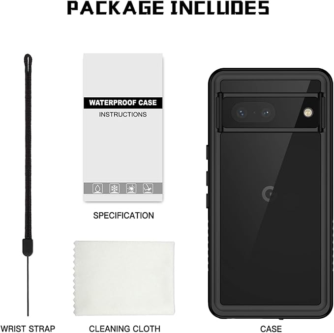 Lanhiem for Google Pixel 7 Case, IP68 Waterproof Dustproof - Image 8