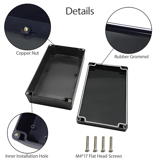 LeMotech Project Box ABS Plastic Junction Box IP65 Waterproof Hobby Box - Image 4
