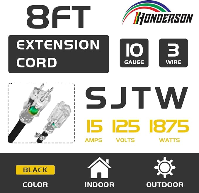 Indoor Outdoor Extension Cord Weatherproof - Image 2