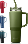 EALGRO 40 oz Tumbler with Handle, Insulated Tumblers with Lid and Straw by EALGRO