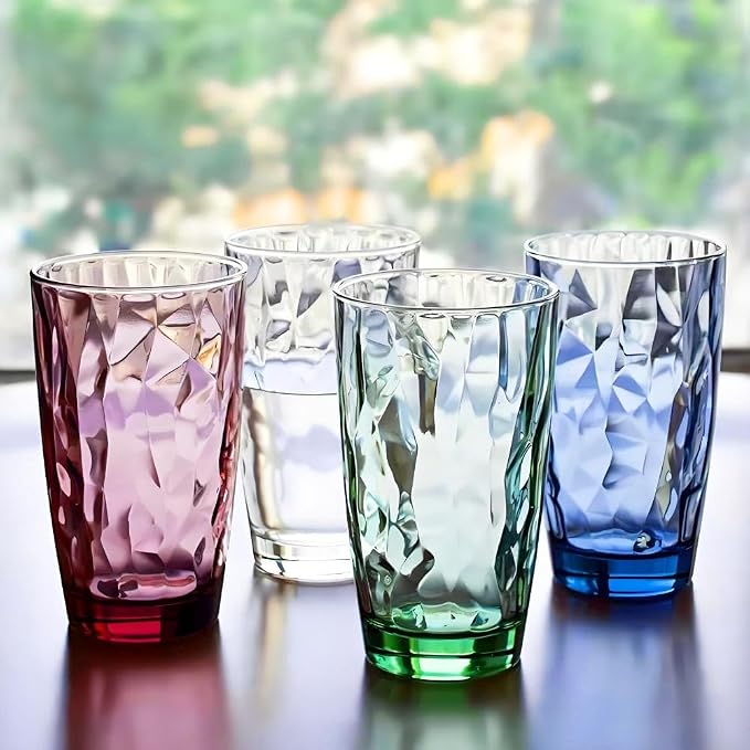 15Oz Unbreakable Tritan Drinking Glasses Shatterproof Acrylic Glasses Drinkware - Image 6