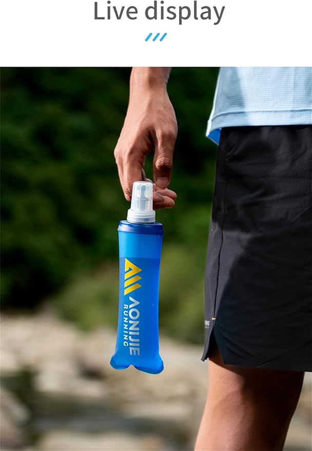 AONIJIE 250ML/350ML/500ML/600ML Portable TPU Soft Water Bottle Folding Soft - Image 7