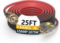 25FT 14/3 Gauge Medium Duty Outdoor Extension Cord Waterproof by primoWire