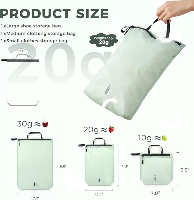 Travel Laundry Bag Ultralight Waterproof Washable Wet Dry Bag - Image 2