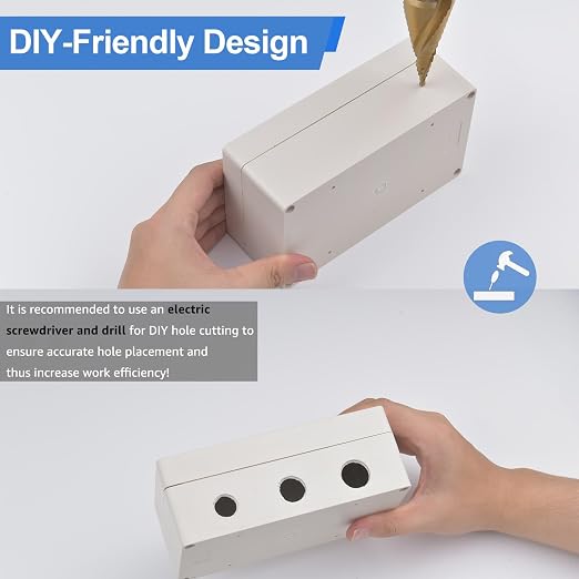 Plastic Junction Box, Nineleaf IP67 Plastic Electrical Project Case, Waterproof - Image 5