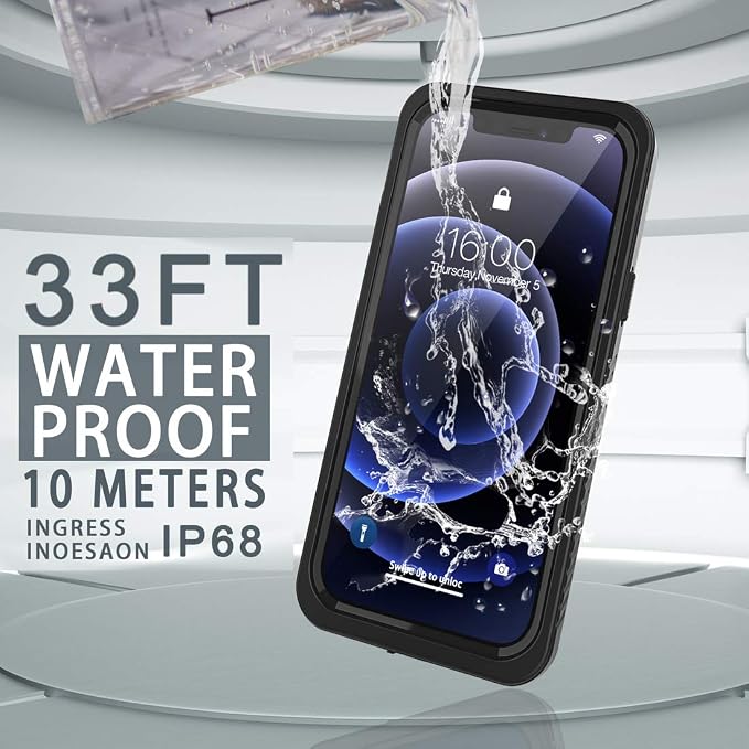 Diverbox for iPhone 12 Waterproof Case, Waterproof Shockproof Dustproof IP68 - Image 5