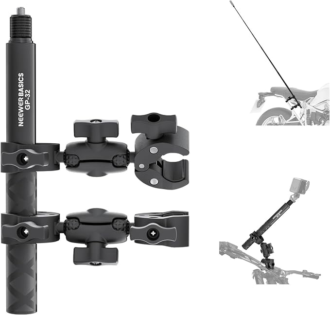 NEEWER Basics Motorcycle Bike Mount Accessories Kit, Invisible Selfie Stick by Neewer