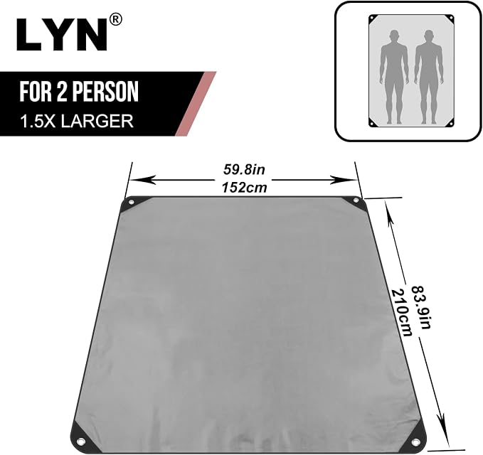LYN Heavy Duty Emergency Blanket Survival Gear Waterproof Insulated Blanket - Image 2