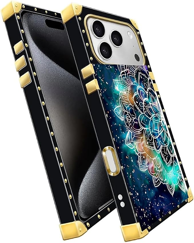 for iPhone 17 Pro Max Case Luxury Golden Decoration - Image 3