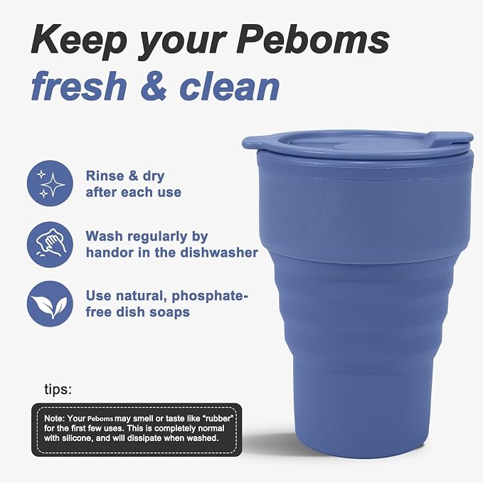 Collapsible Silicone Camping Cups 13oz - Image 4
