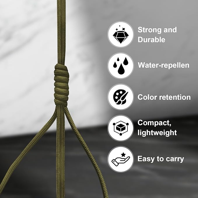 Paracord 550, 7 Triple Strands Utility Rope, Parachute Cord - Image 6