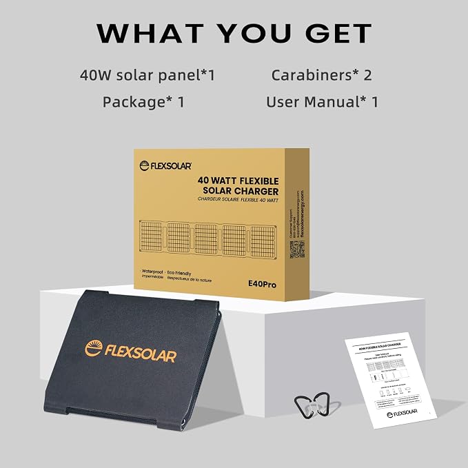 Upgraded FlexSolar 40W Portable Solar Panels Chargers - Image 8