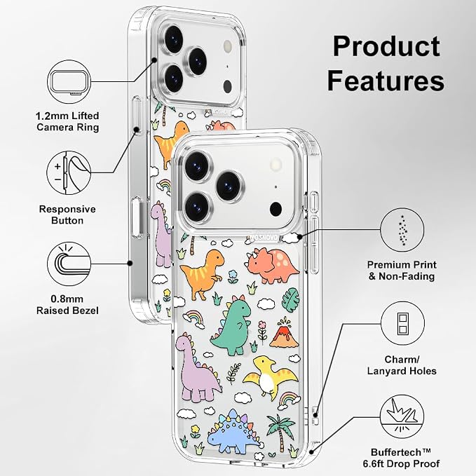 MOSNOVO for iPhone 17 Pro Case | Military Grade 6.6ft Drop Tested | Camera - Image 7