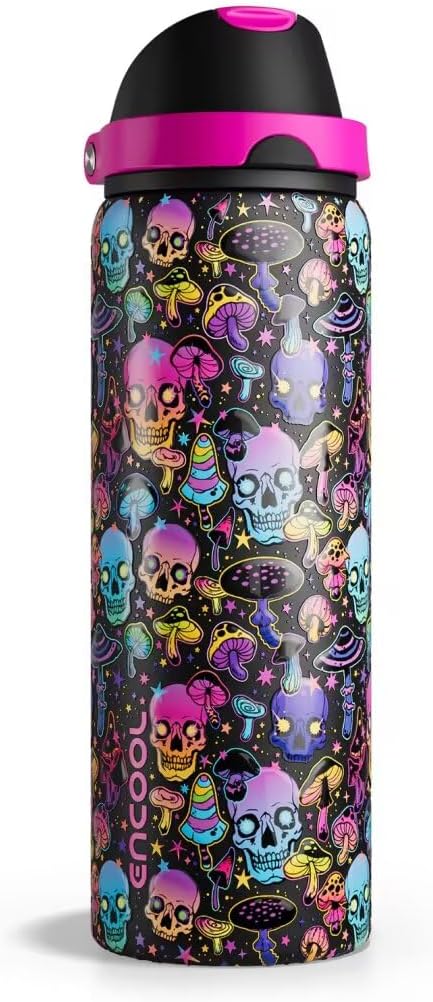 Insulated Water Bottle with Straw by ENCOOL